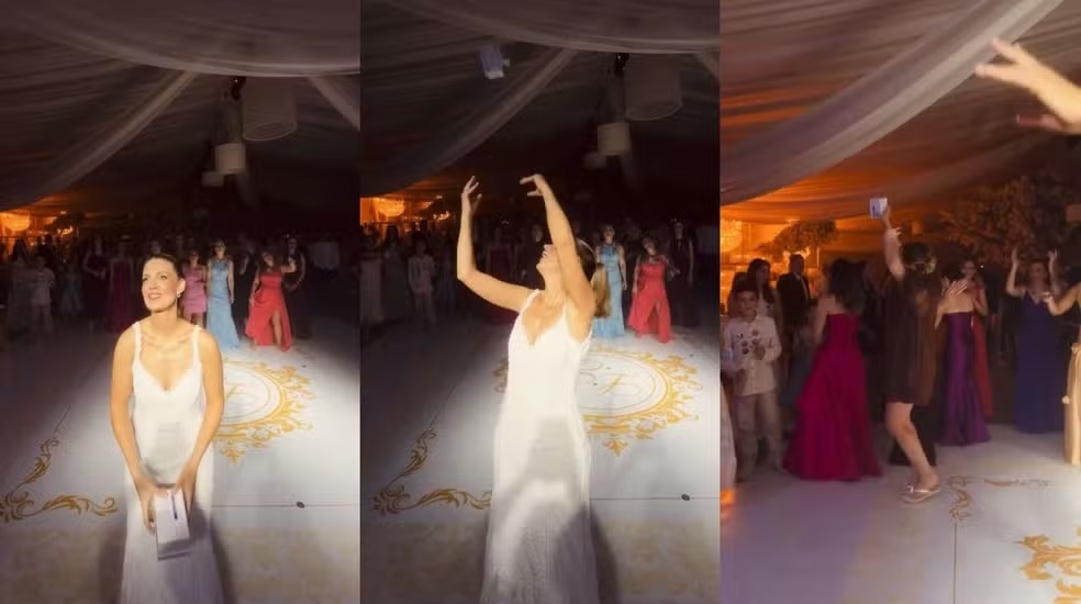 Noiva inova e joga caixa de Mounjaro em casamento em SC