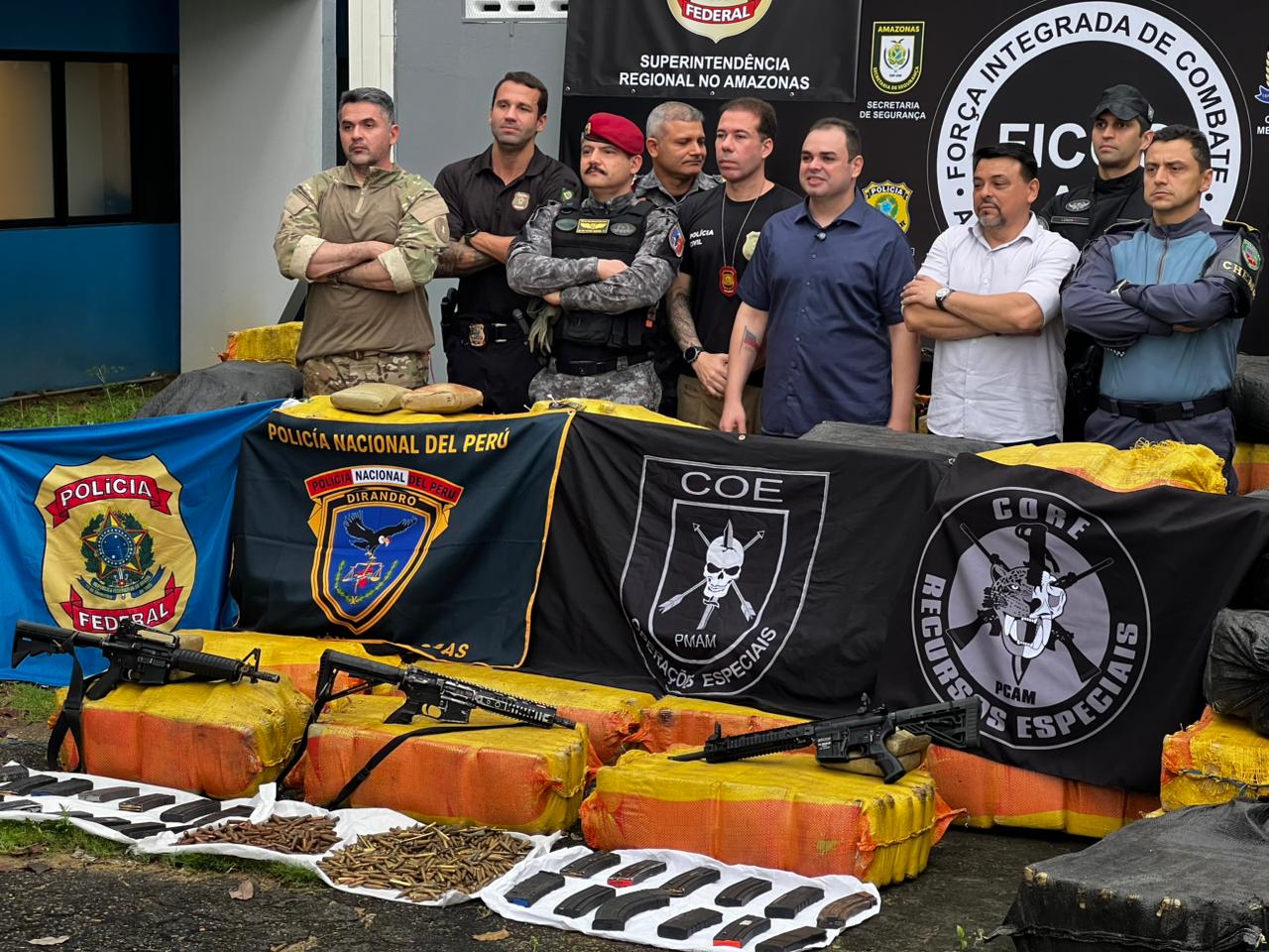 Confronto em Coari resulta em apreensão de drogas e armamentos