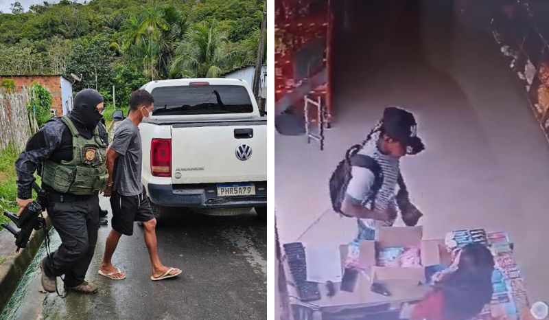 Homem é preso em flagrante por roubo em posto de gasolina em Itapiranga