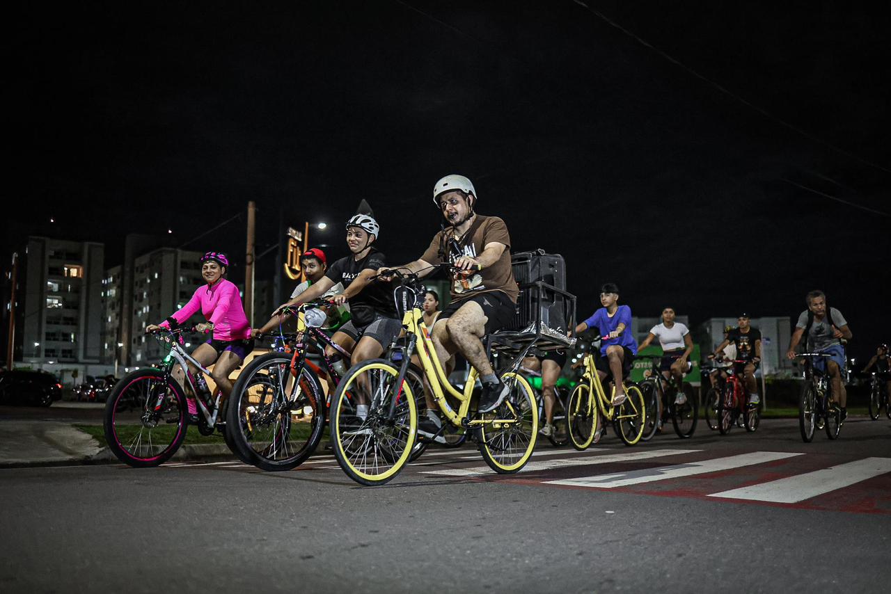 Pedalada Noturna em Manaus promete reunir mais de 300 ciclistas neste sábado