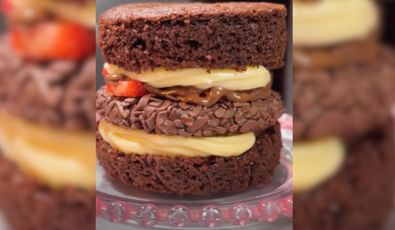 Sandubolo de chocolate viraliza com receita inovadora da doceira