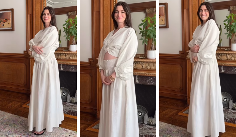 Anne Hathaway anuncia gravidez do terceiro filho aos 43 anos