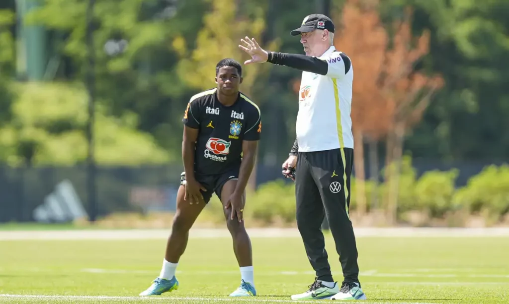 Ancelotti planeja mudanças na seleção brasileira contra o Haiti