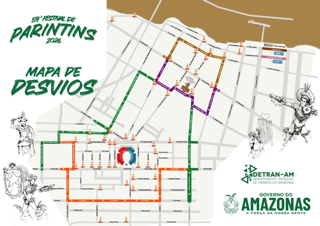 Parintins 2026: Interdições nas Vias para o Festival São Confirmadas
