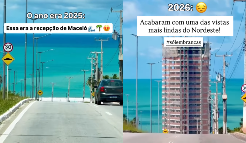 Transformação da Entrada de Maceió: Novo Prédio Gera Polêmica nas Redes