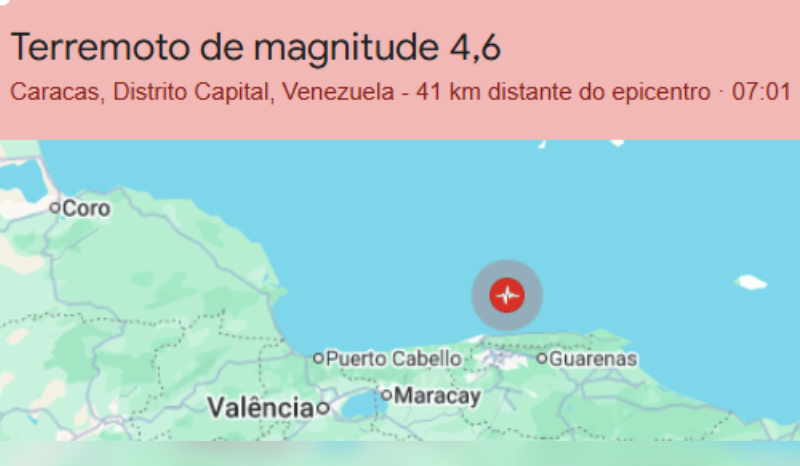 Venezuela sofre novo tremor de 4,6 graus após terremoto devastador