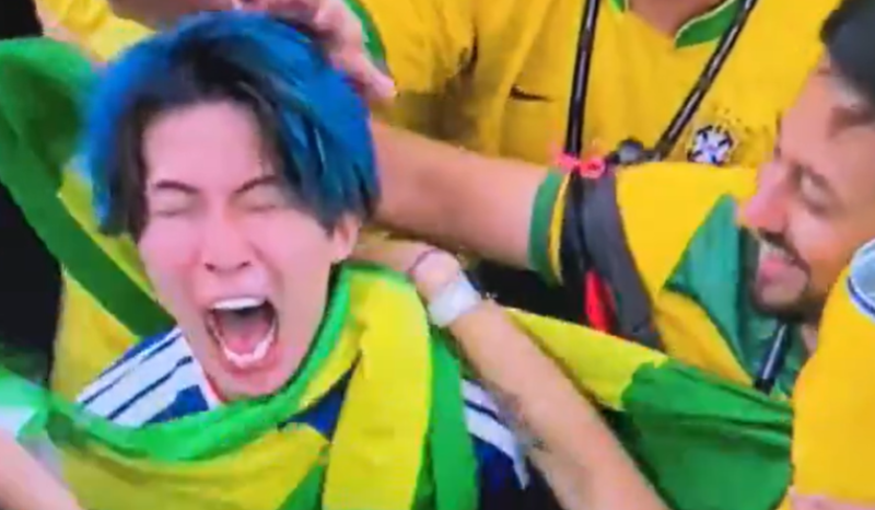 Torcedor japonês se revolta após derrota e recebe apoio de brasileiros