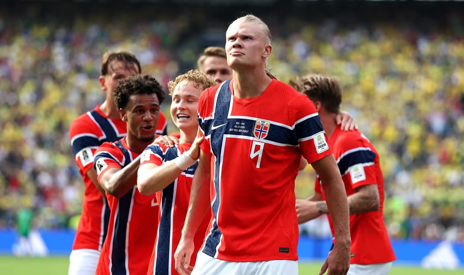 Noruega elimina Brasil ao vencer por 2 a 1 nas oitavas da Copa de 2026