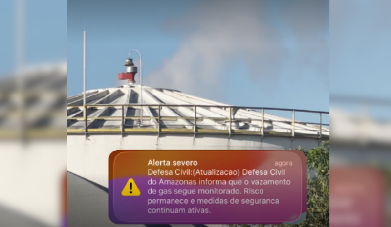 Defesa Civil alerta Manaus sobre vazamento de estireno no Distrito Industrial