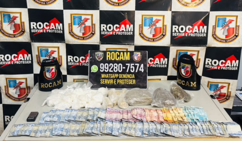 Rocam apreende drogas e dinheiro em ação no bairro Cidade de Deus