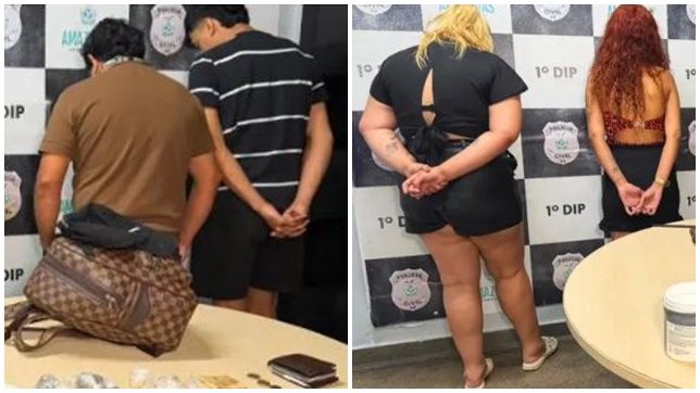 Casais se passavam por apaixonados para vender drogas em Manaus