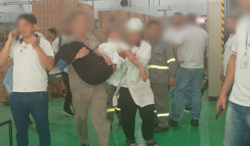 Funcionários passam mal após vazamento de gás em fábrica de Manaus