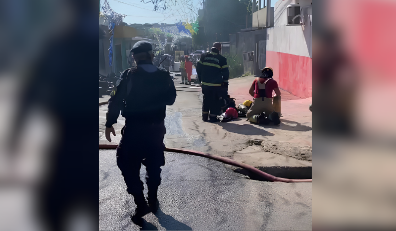 Incêndio atinge borracharia na zona centro-sul de Manaus