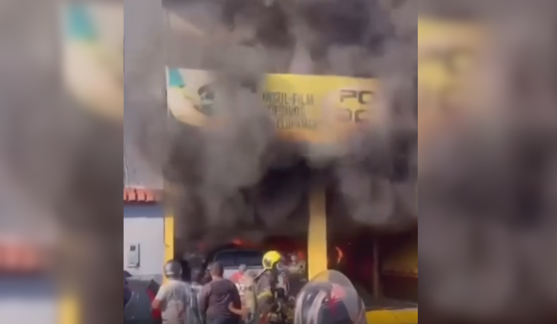 Incêndio atinge loja no bairro Cidade Nova em Manaus
