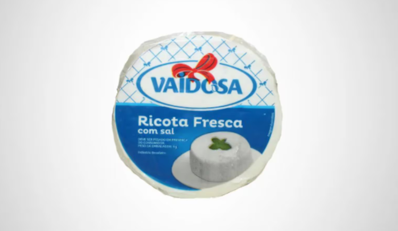 Anvisa determina recolhimento de ricota da marca Vaidosa em todo o Brasil