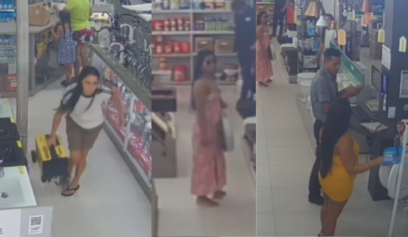 Trio de Mulheres Furta Máquina de Solda em Loja no Cidade Nova, Manaus