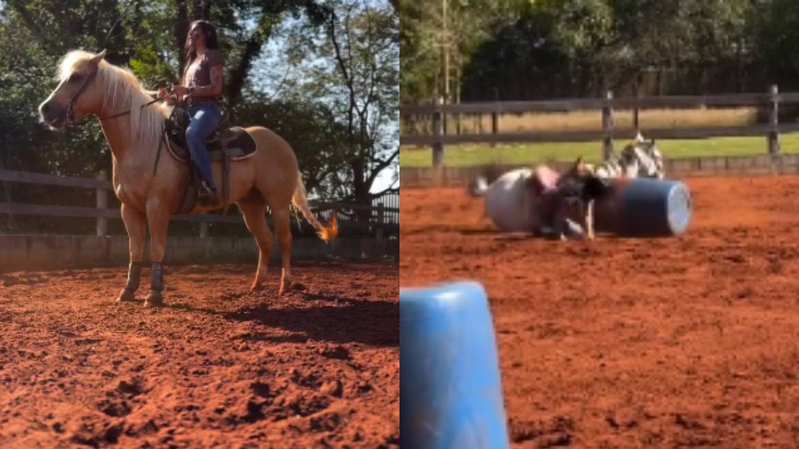 Ana Castela sofre queda de cavalo em rancho no Paraná