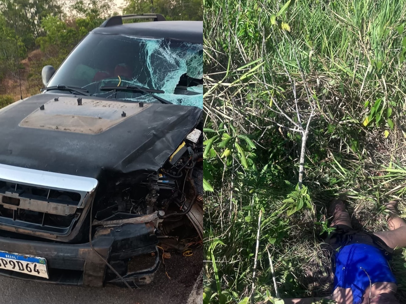 Colisão entre carro e moto deixa duas pessoas mortas na BR-174