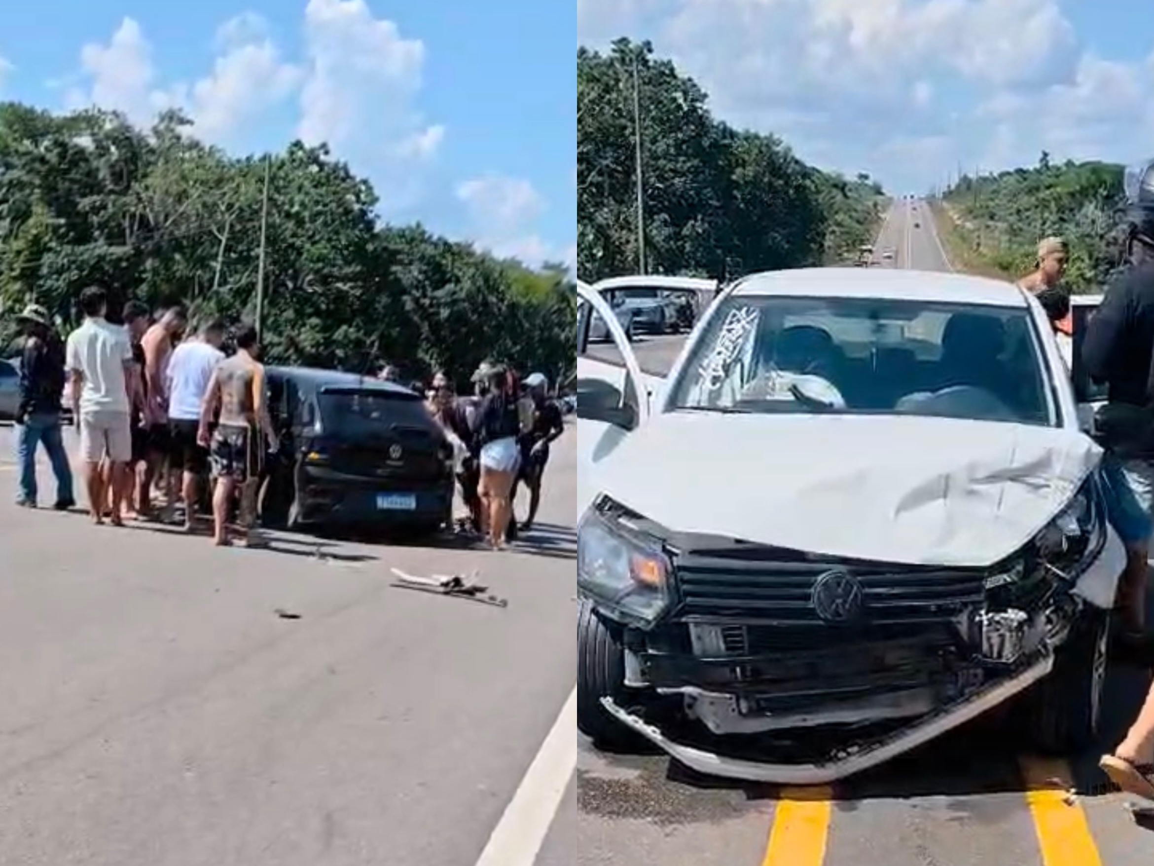 Acidente na AM-070 deixa feridos e causa congestionamento