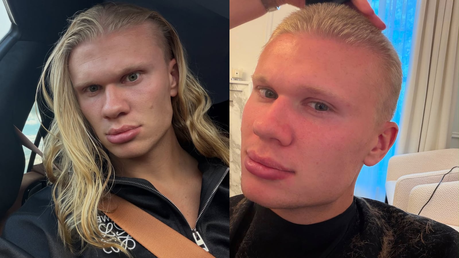 Erling Haaland surpreende com novo corte de cabelo e visual renovado
