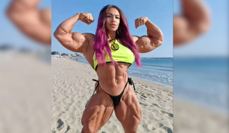 Russa de 40 quilos se transforma na mulher mais musculosa do mundo