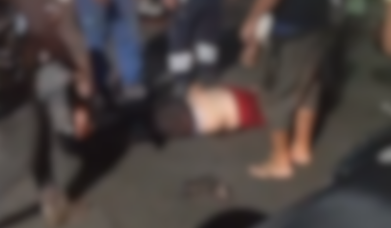 Motociclista sofre convulsão após acidente na avenida Buriti em Manaus