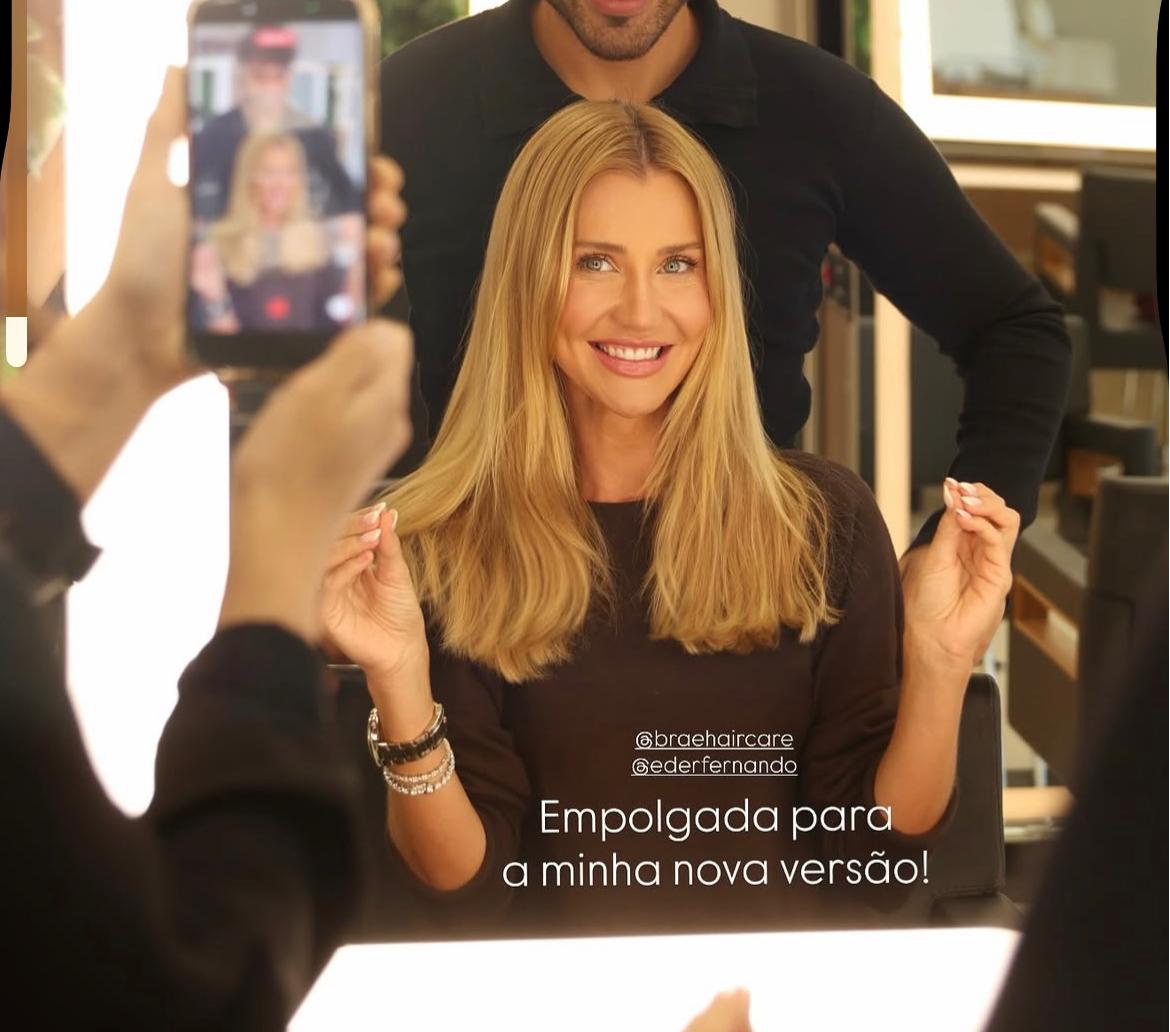 Ana Paula Siebert transforma visual após 16 horas no salão; confira detalhes