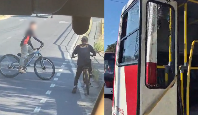 Jovens são apontados por arremessar pedra em ônibus da linha 604 em Manaus