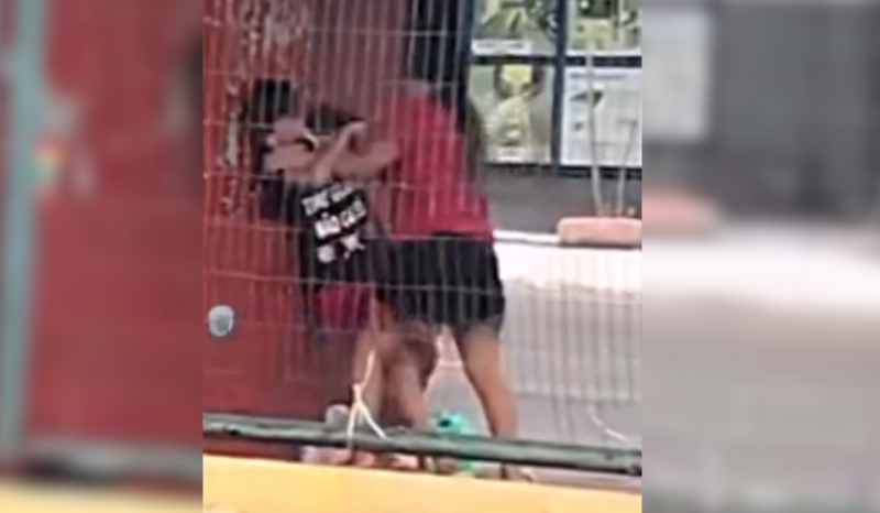 Homem e mulher brigam em parada de ônibus na zona sul de Manaus