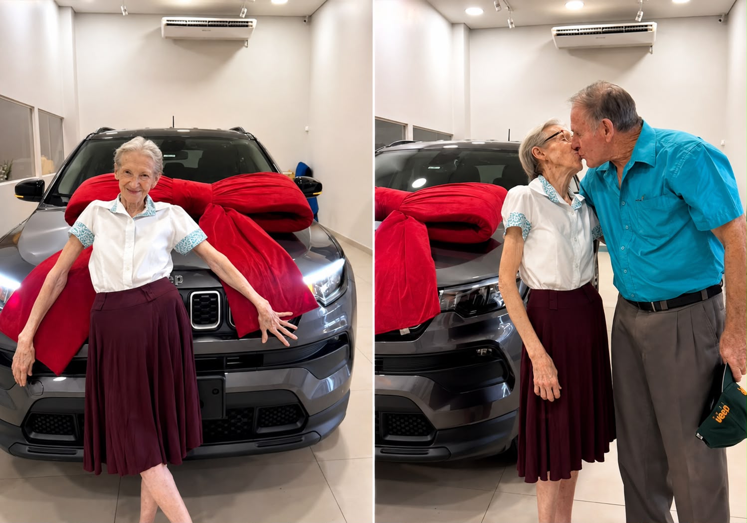 Casal de idosos realiza sonho e compra primeiro carro zero-quilômetro