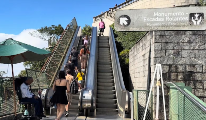 Corcovado inicia reforma e escadas rolantes ficam desligadas até 2027