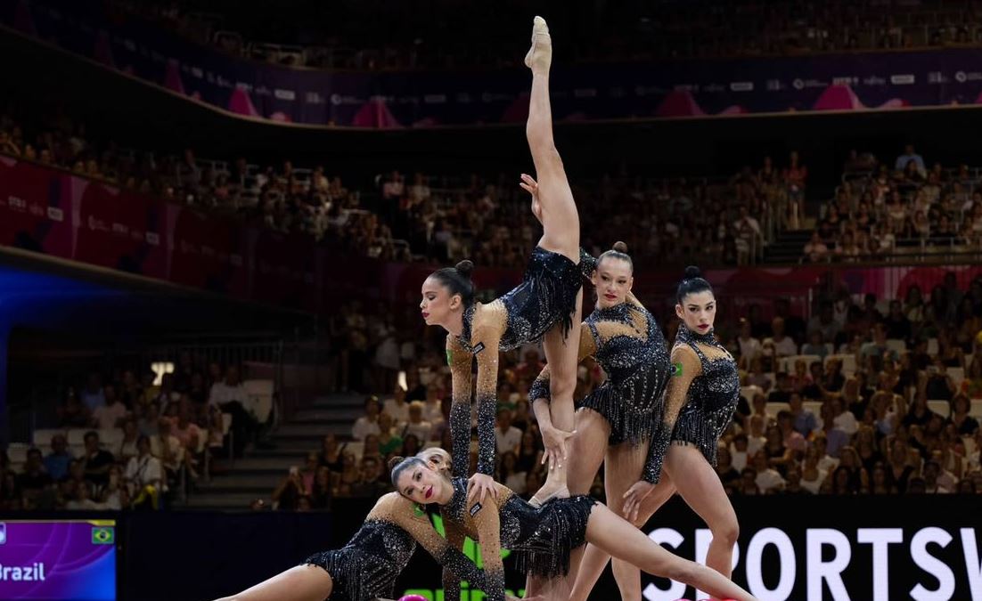 Brasil faz história e ganha dois ouros inéditos na ginástica rítmica