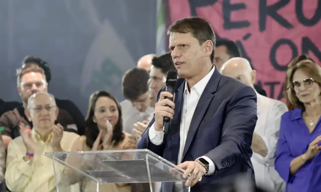 Republicanos formaliza candidatura de Tarcísio de Freitas à reeleição em SP