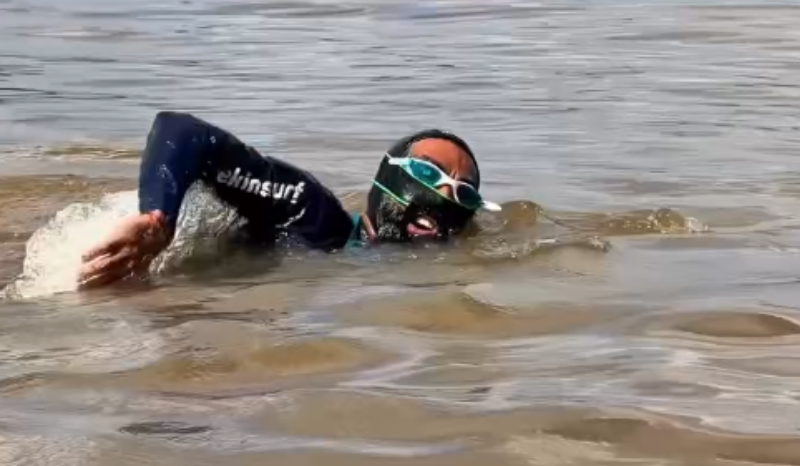 Atleta colombiano Homem-Peixe some durante travessia na Baía do Marajó