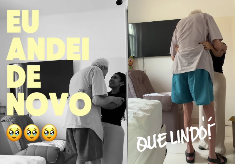 Idoso do Rio de Janeiro volta a andar após um ano e emociona a todos