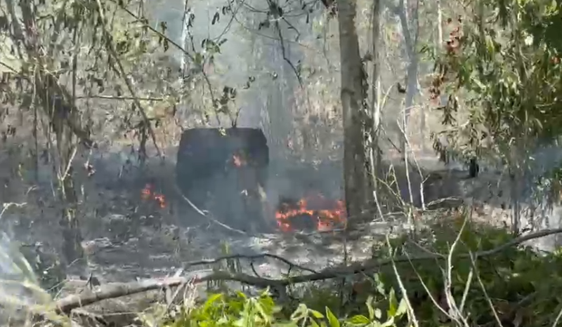 Incêndio próximo a subestação em Manaus assusta moradores da Cidade Nova