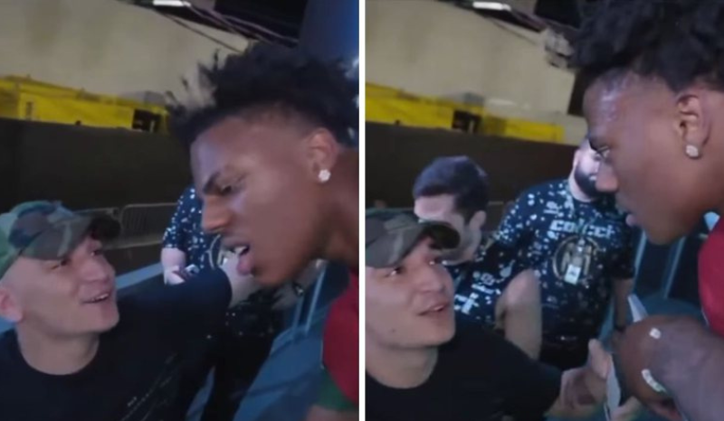João Gomes encontra IShowSpeed e surpreende influenciador com seguidores