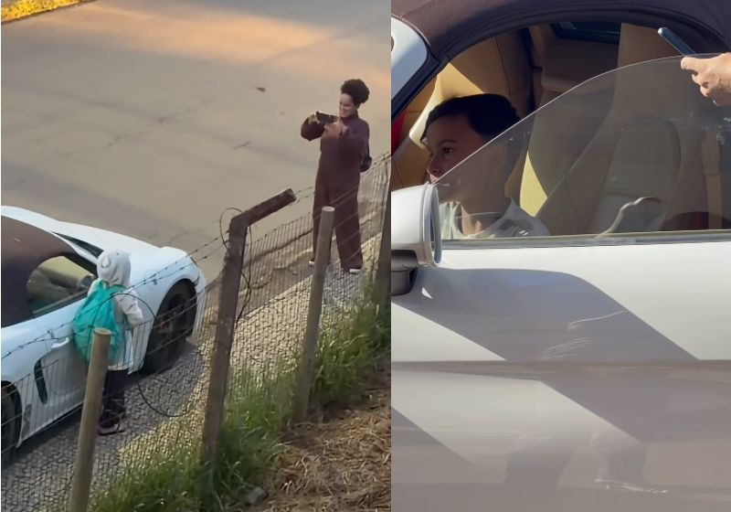 Menino é autorizado pelo dono a entrar em Porsche em Juiz de Fora
