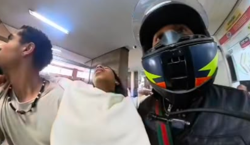 Motociclistas ajudam jovem a chegar ao hospital em Belo Horizonte