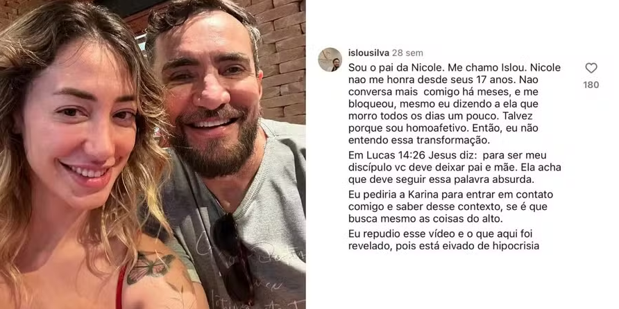 Pai de Nicole Louise faz apelo público e gera polêmica nas redes sociais