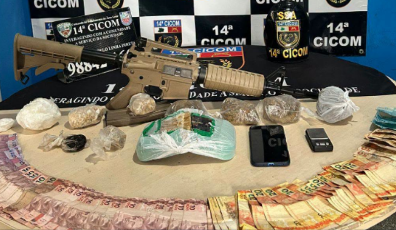 Polícia Militar realiza operações e apreende armas e drogas em Manaus