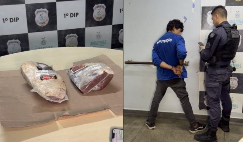 Homem é preso após tentar furtar picanha pela 5ª vez em Manaus