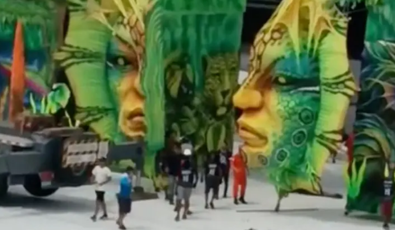 Trabalhador sofre acidente em guindaste durante montagem da Ciranda em Manacapuru