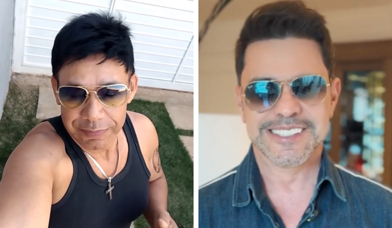 Zezé Di Camargo critica sósia e gera polêmica nas redes sociais