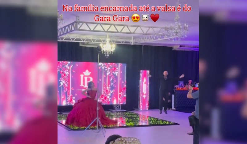 Valsa de 15 anos em Manaus é embalada por toada do Garantido