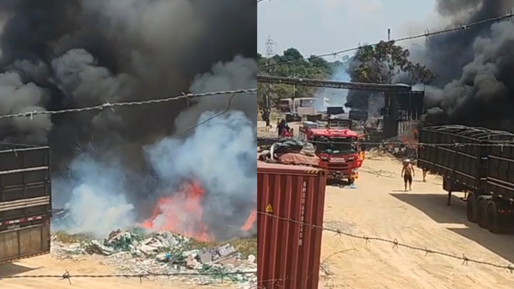 Incêndio atinge novamente área de mata no Distrito Industrial 2