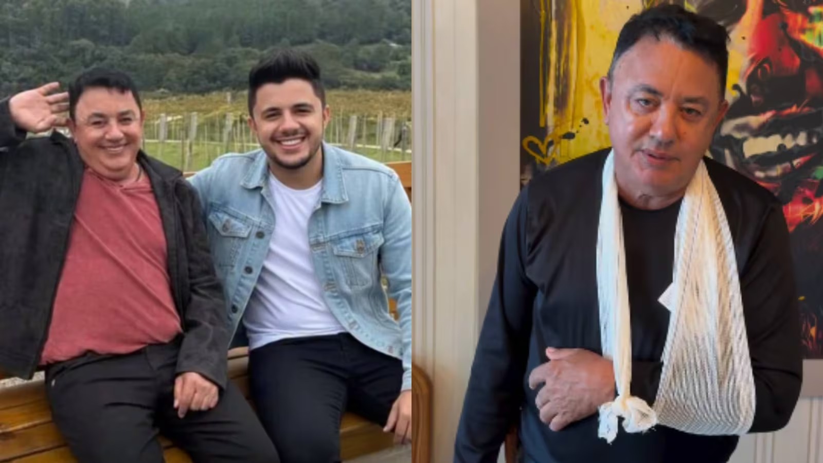 Pai de Cristiano Araújo sofre atropelamento e tranquiliza fãs