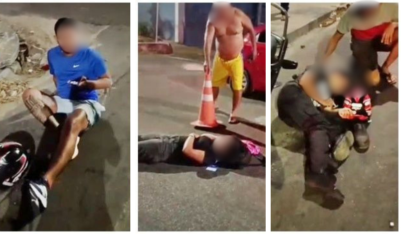 Colisão entre motocicletas na zona sul de Manaus resulta em três feridos