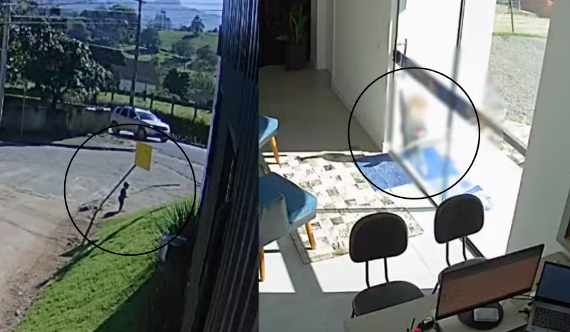 Bebê de 1 ano foge de creche e chega ao trabalho da mãe em SC