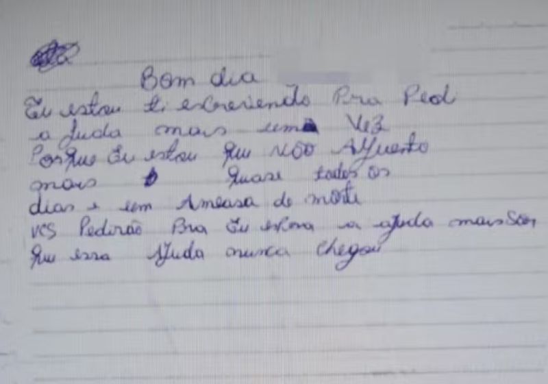 Mãe se comunica por bilhetes e é resgatada de cárcere privado na Bahia